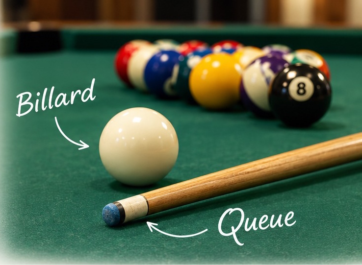 Vom Billard und dem Queue